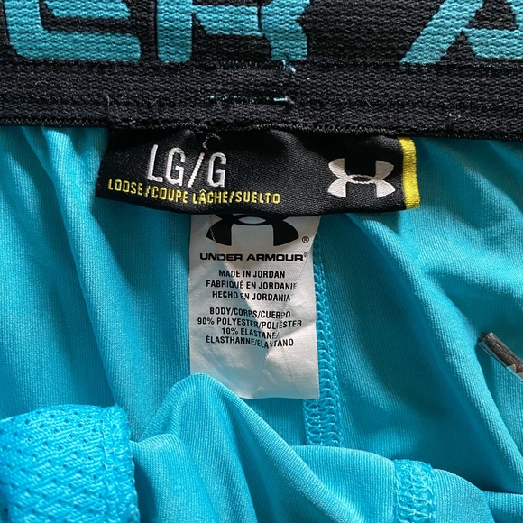 Men’s Large Under Armour Blue Athletic Shorts - Picture 4 of 4